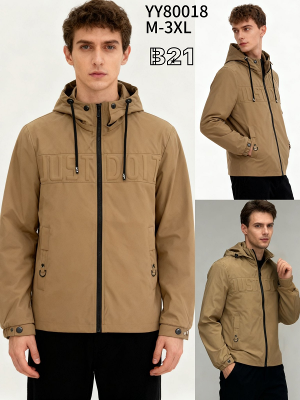 Kurtka męska cienka Roz M-3XL, 1 Kolor Paczka 5 szt